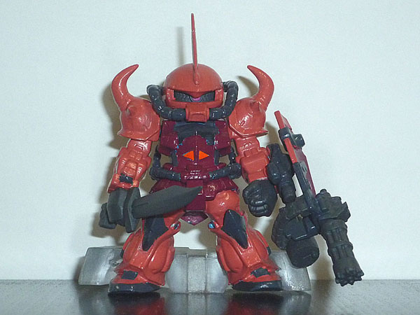 ガンダムコンバージ ザク、グフ、ドム リペイント シャア専用機
